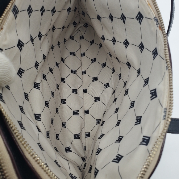 Antonio Melini Black Stachel with Gold Hardware and Three Compartment - Picture 13 of 16